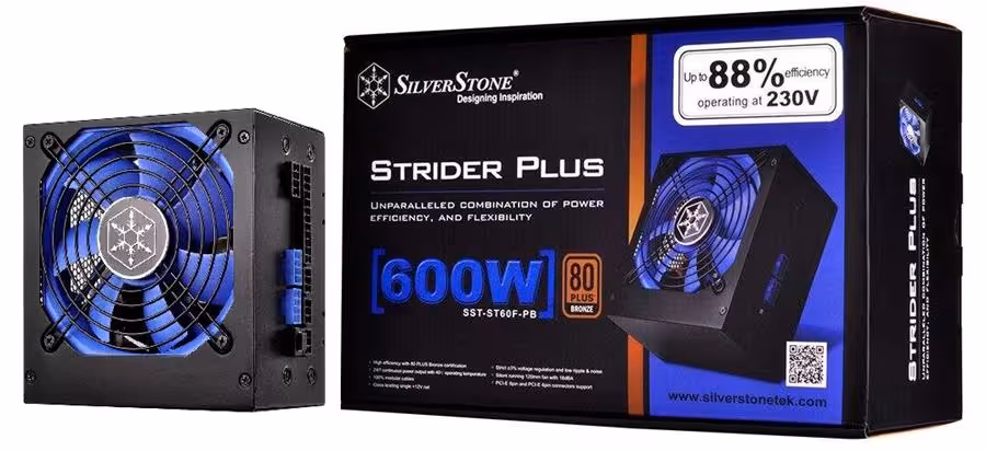 منبع تغذیه کامپیوتر سیلوراستون مدل Strider SST-ST60F-PB
