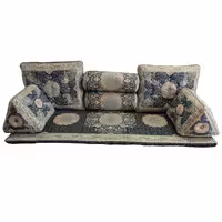 ست 7 تکه پشتی ترمه مدل شاه نشین - کد 1010