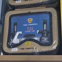 هدلایت لامپ خودرو T26رنگ سفیدضمانت6ماهه بسته2عددی پایه H7شرکت Tobys توبیس