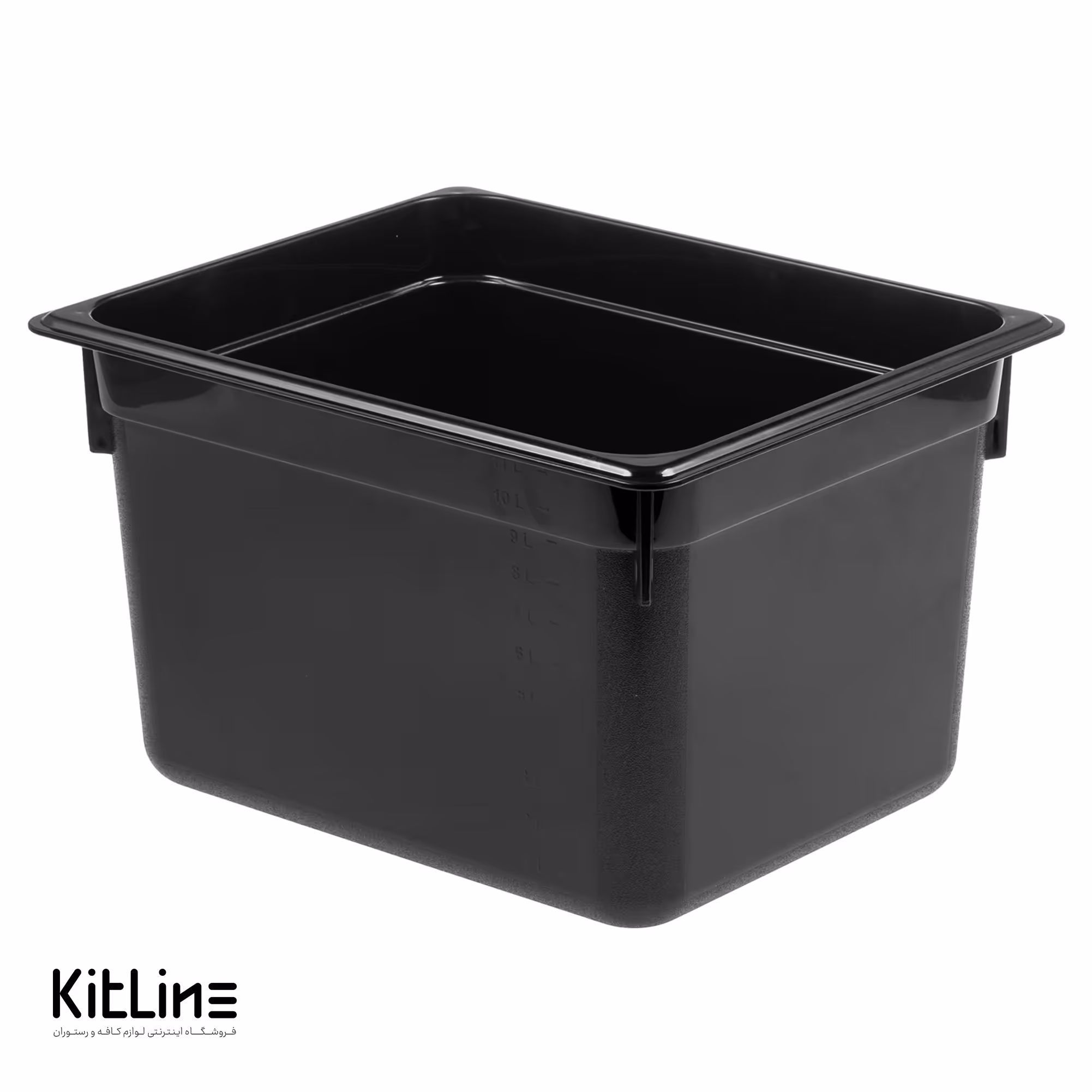 بن ماری 1/2 پلی کربنات عمق 20 مشکی بدون در