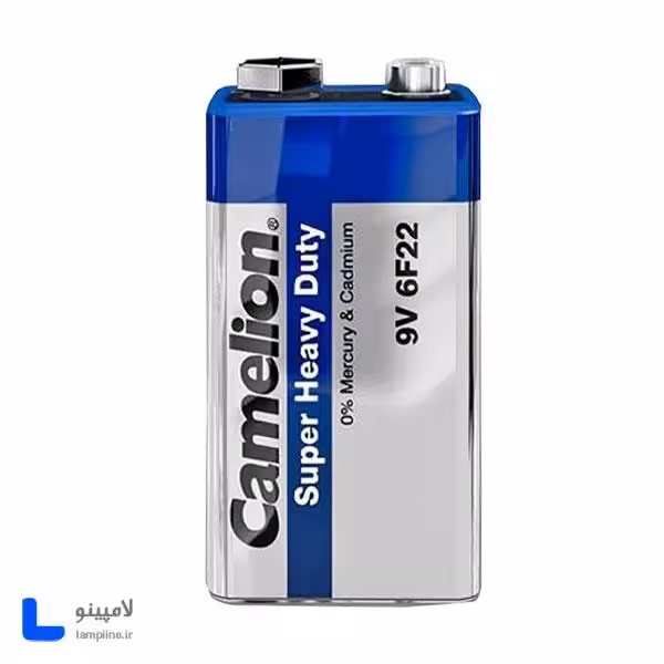 باتری کتابی کملیون 9V 6F22 شیرینگ بسته 10 عددی