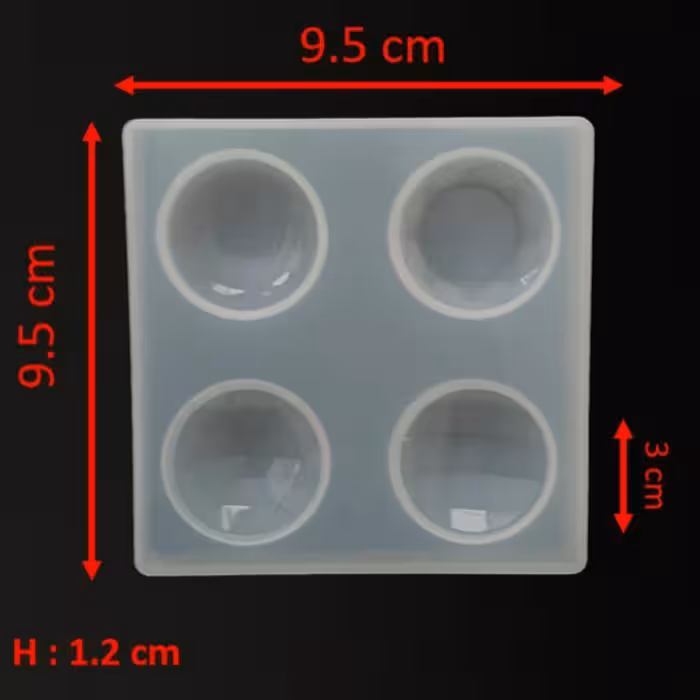 قالب اشکال کریستالی 4 تایی مدل دایره