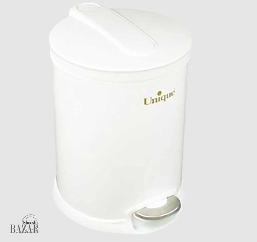 سطل زباله 12 لیتر سفید کدUN-4120