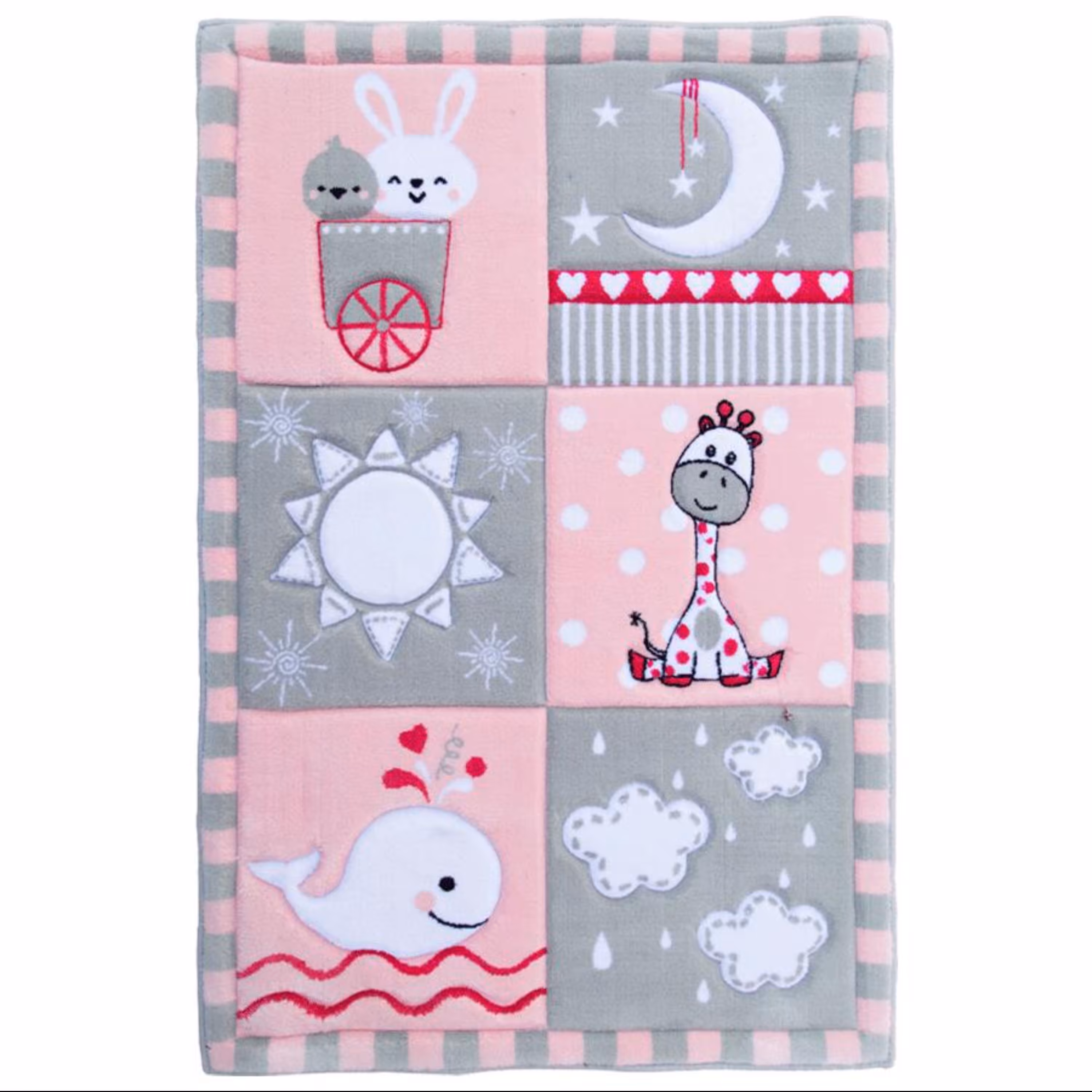 قالیچه  زرباف طرح  دخترانه سایز یک ونیم متری