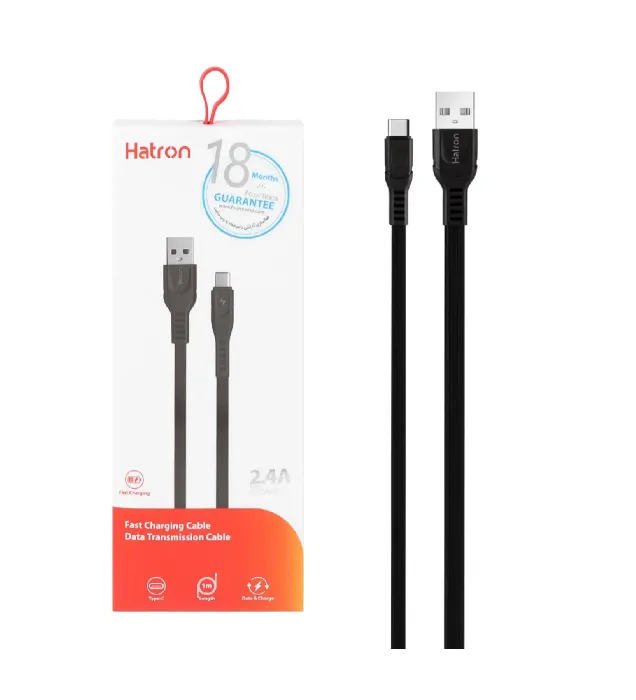 کابل شارژ فست هترون Type-C مدل HC154UC