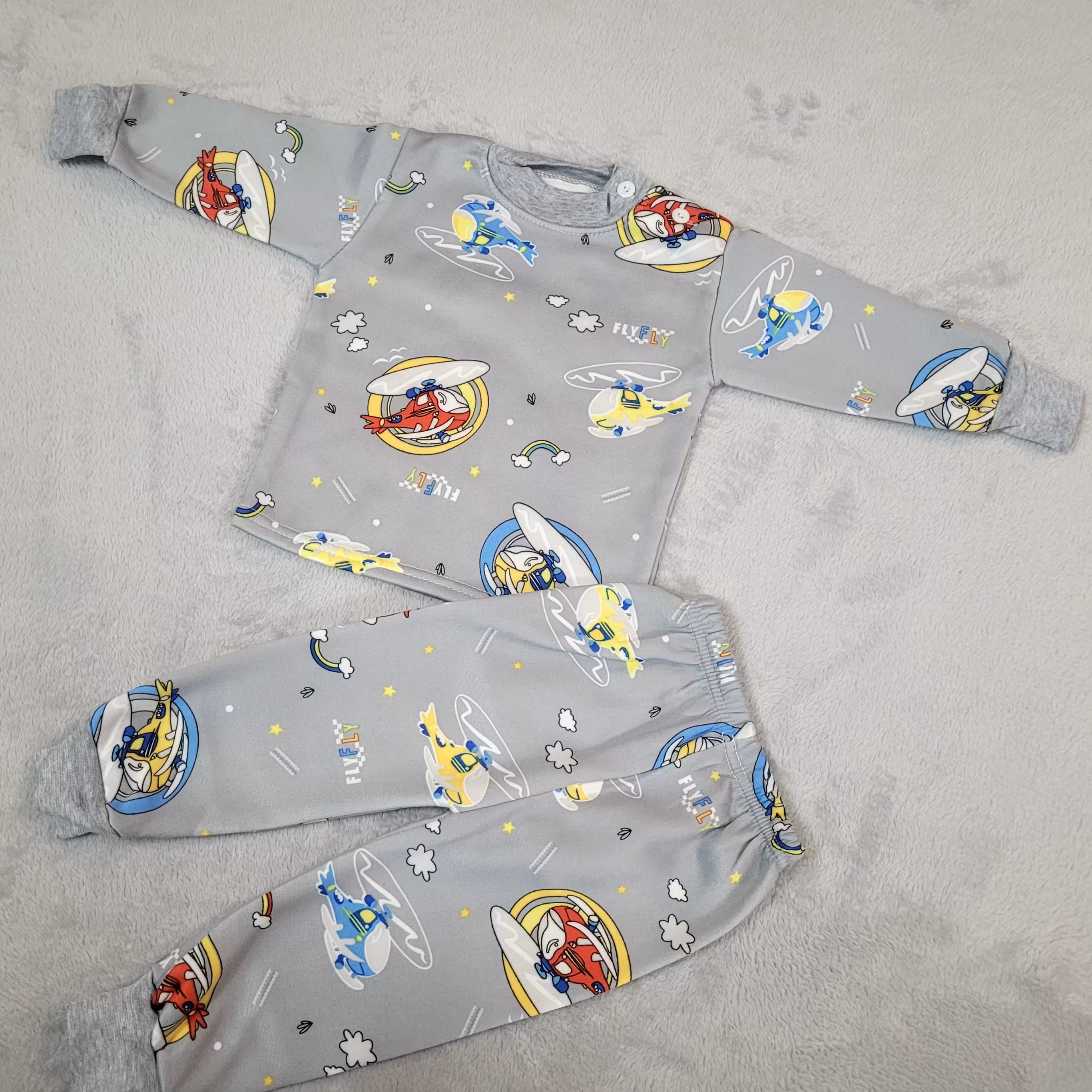 ست تو کرک بلوز و شلوار  پسرانه وارداتی سایز 30 و 35