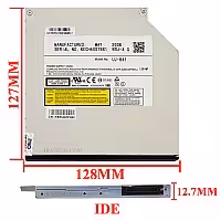 درایو لپ تاپ دی وی دی رایتر پاناسونیک IDE Slim 12.7mm شش ماه گارانتی