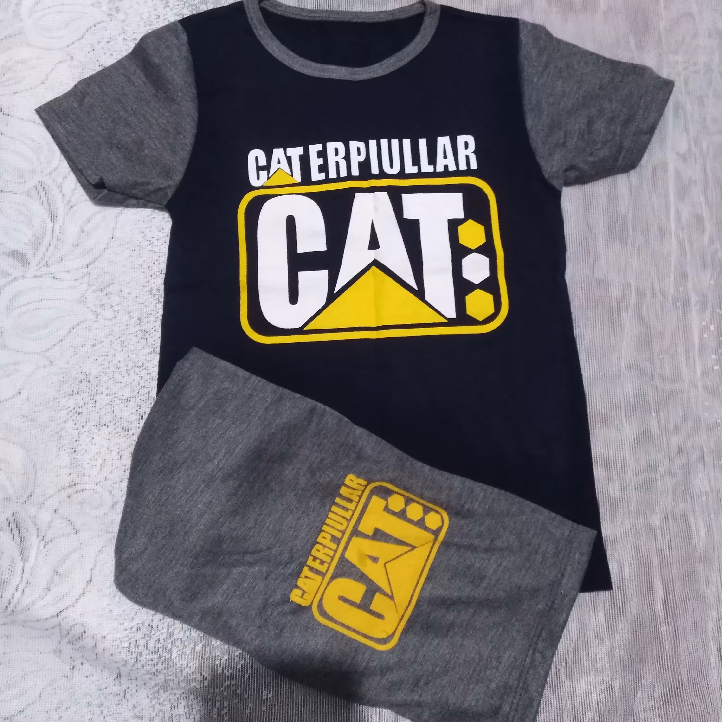 تیشرت و شلوارک پسرانه طرح کت