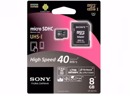 کارت حافظه سونی با ظرفیت 8 گیگابایت