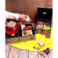 باکس دمنوش خاتون 8 خانه (چیدمان1 )   بهمراه وارمر