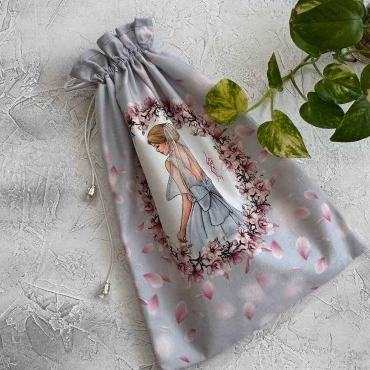 کیسه سبزی مخمل نسوز مدل حنانه طرح 66