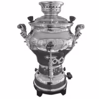 سماور گازی ماهان مدل ماری دسته کروم 6 لیتری