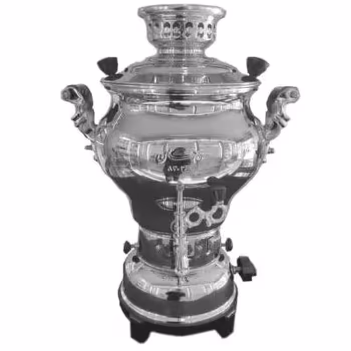 سماور گازی ماهان مدل ماری دسته کروم 6 لیتری