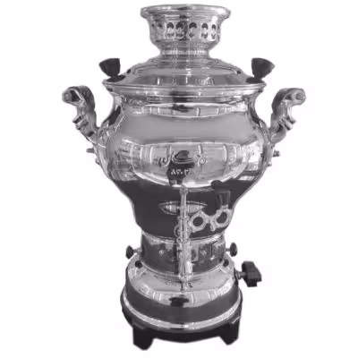 سماور گازی ماهان مدل ماری دسته کروم 6 لیتری