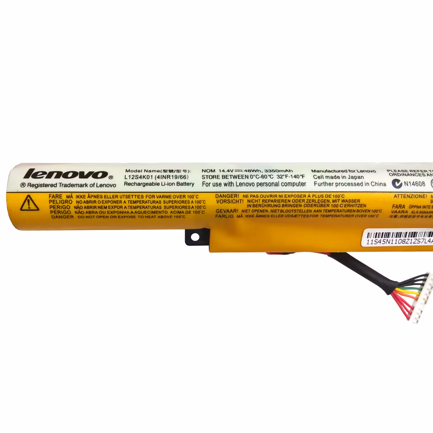 باتری اورجینال لپ تاپ لنوو Lenovo IdeaPad Z400 Z410 L12S4K01