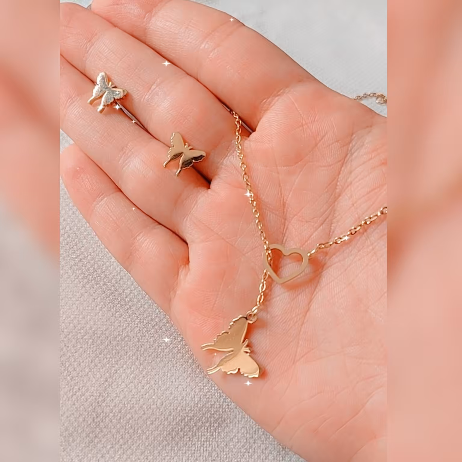 نیم ست پروانه (رنگ ثابت)