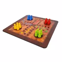 بازی فکری منچ و مارپله چوبی مدل فروردین کد B01 به قیمت تولیدی 