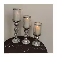 شمعدان آبکاری مدل گوی کد 102