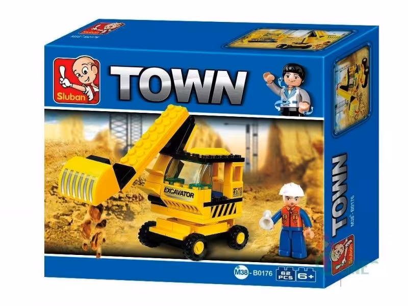 بلوک 62 تکه Excavatorکد0176 sluban
