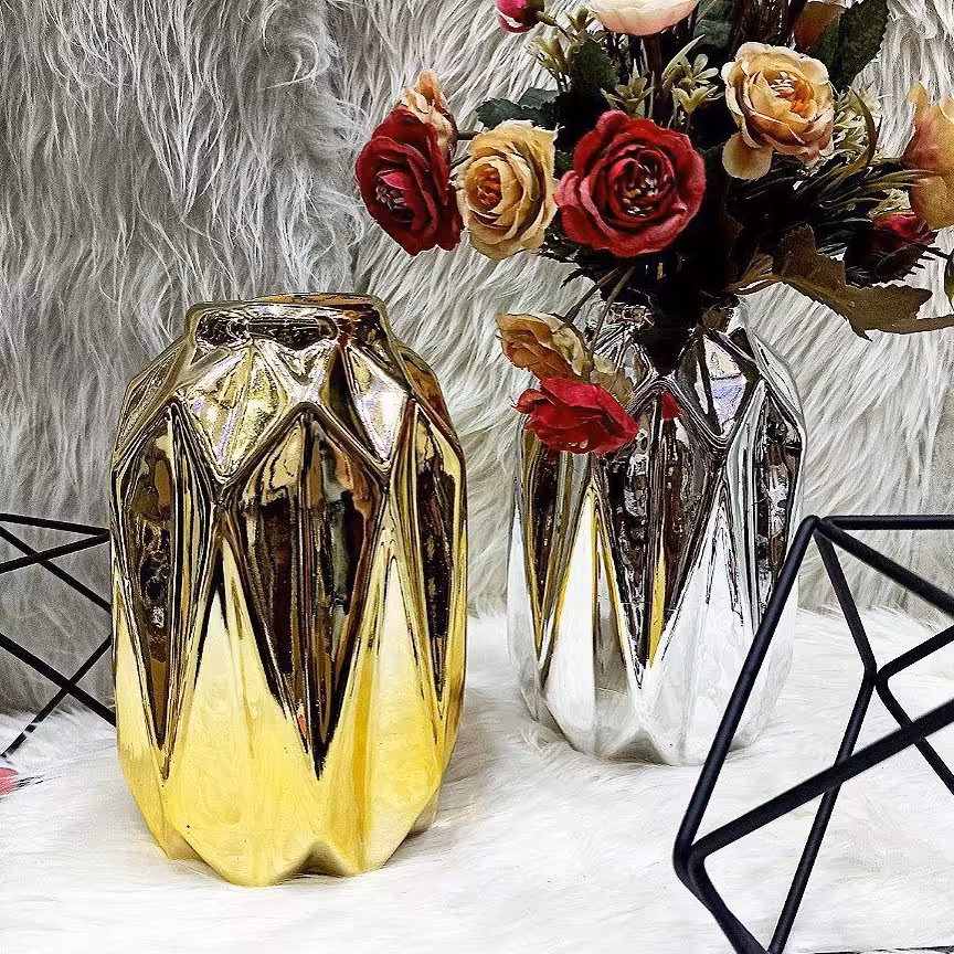 انواع گلدانهای سرامیکی ارتفاع 25 سانت در طرحها و اندازه های مختلف