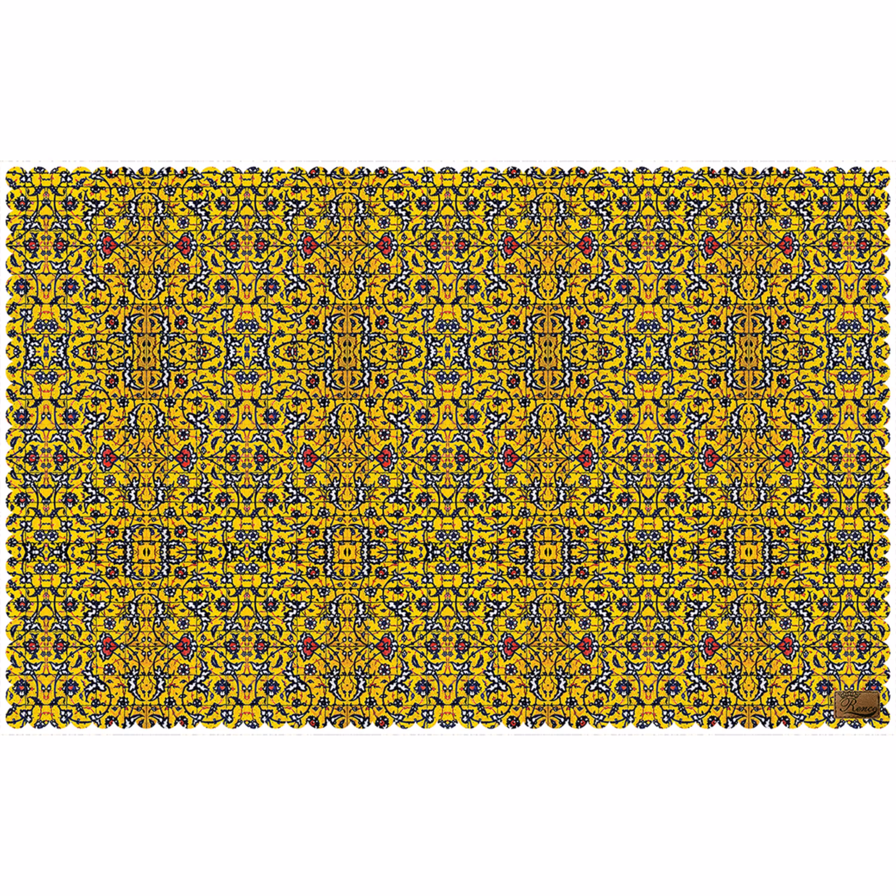 رومیزی مخمل طرح سنتی سایز 140 در 220 مدل T8-133 شرکت رنس