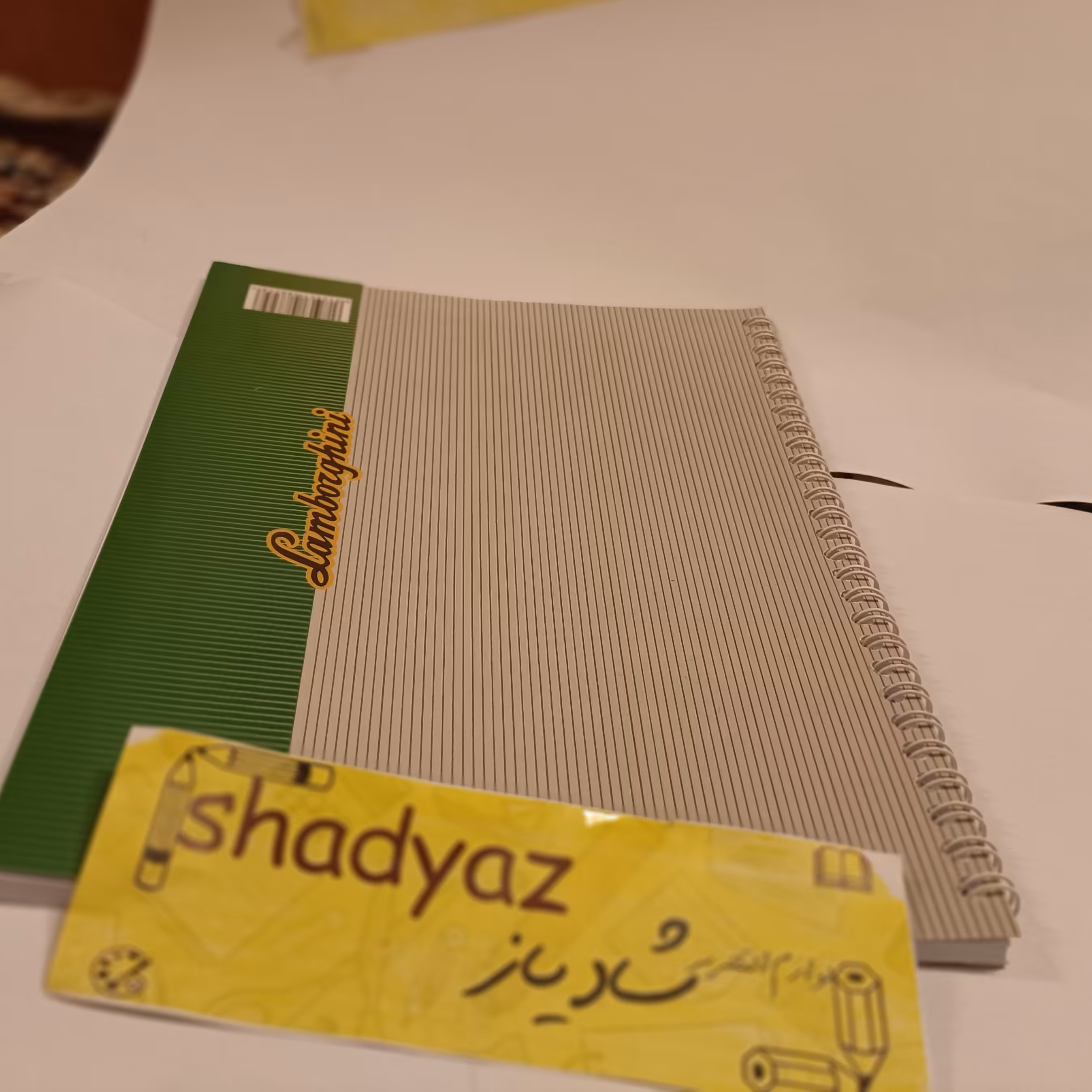 دفتر 50 برگ سیمی خط دار جلد مقوا کد 56