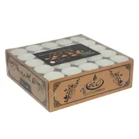 شمع وارمر 100 عددی سفید رنگ مدل RC بدون دود و بو - 4 ساعت سوز