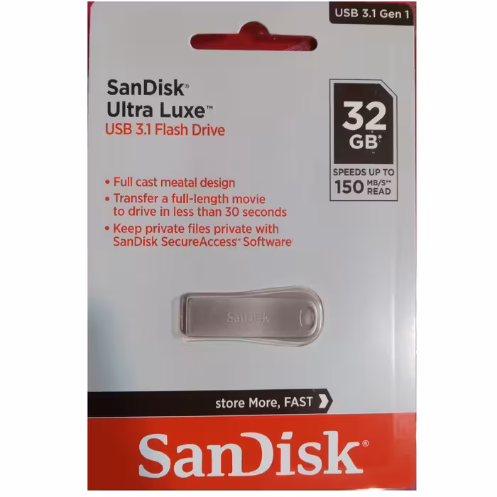 فلش 32 گیگ (usb 3.1)sandisk