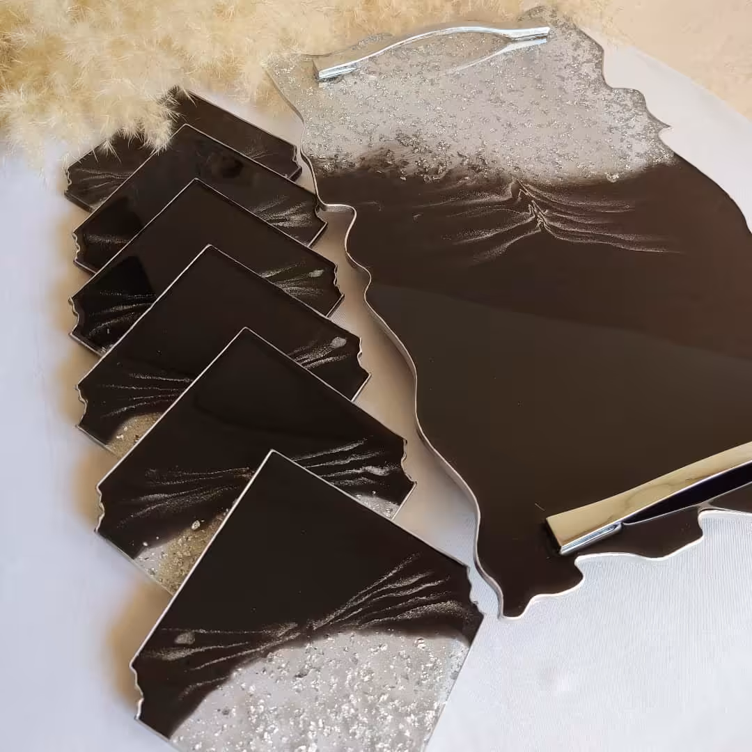 سینی و زیر لیوانی ررینی