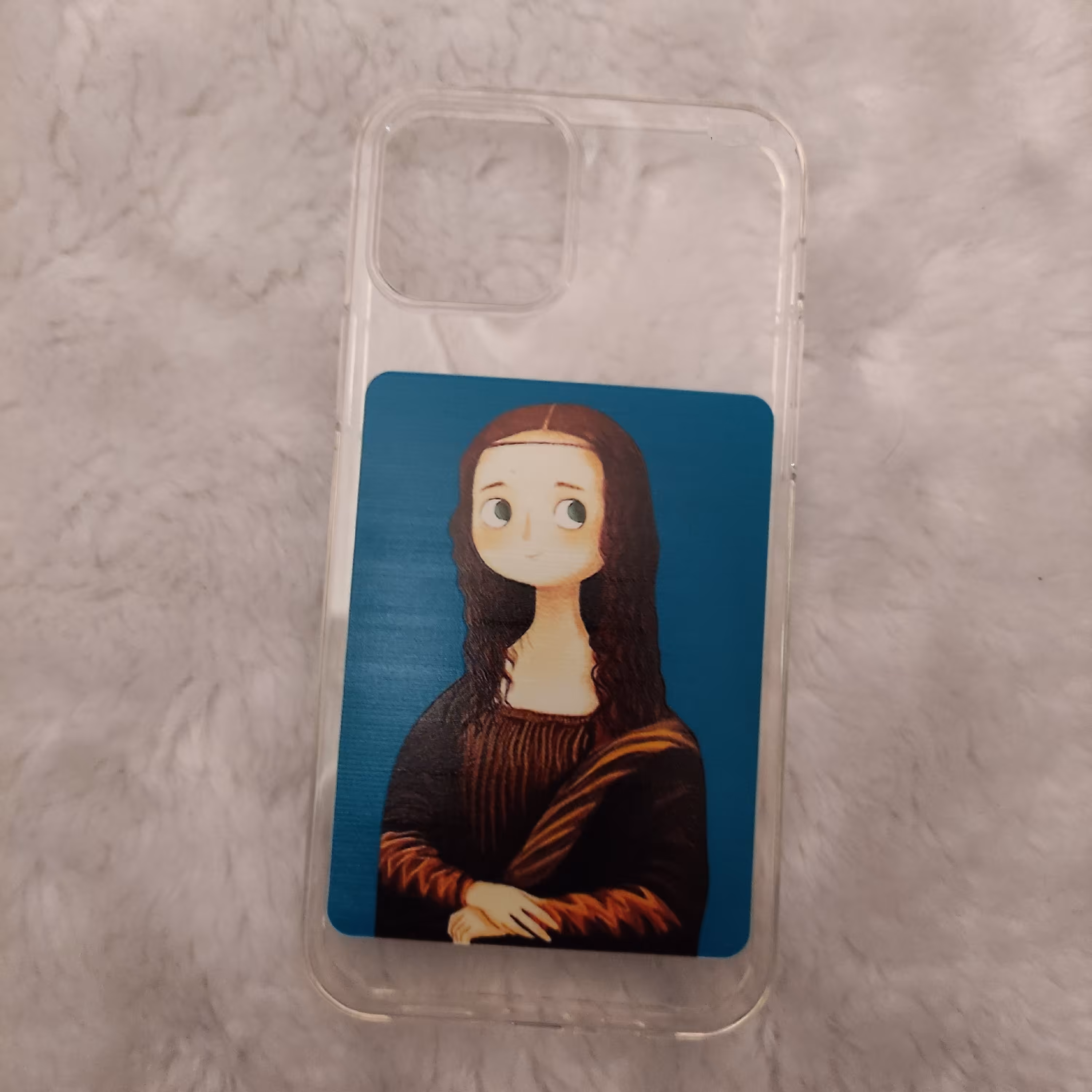 قاب موبایل طرحدار با طرح مونالیزا 1