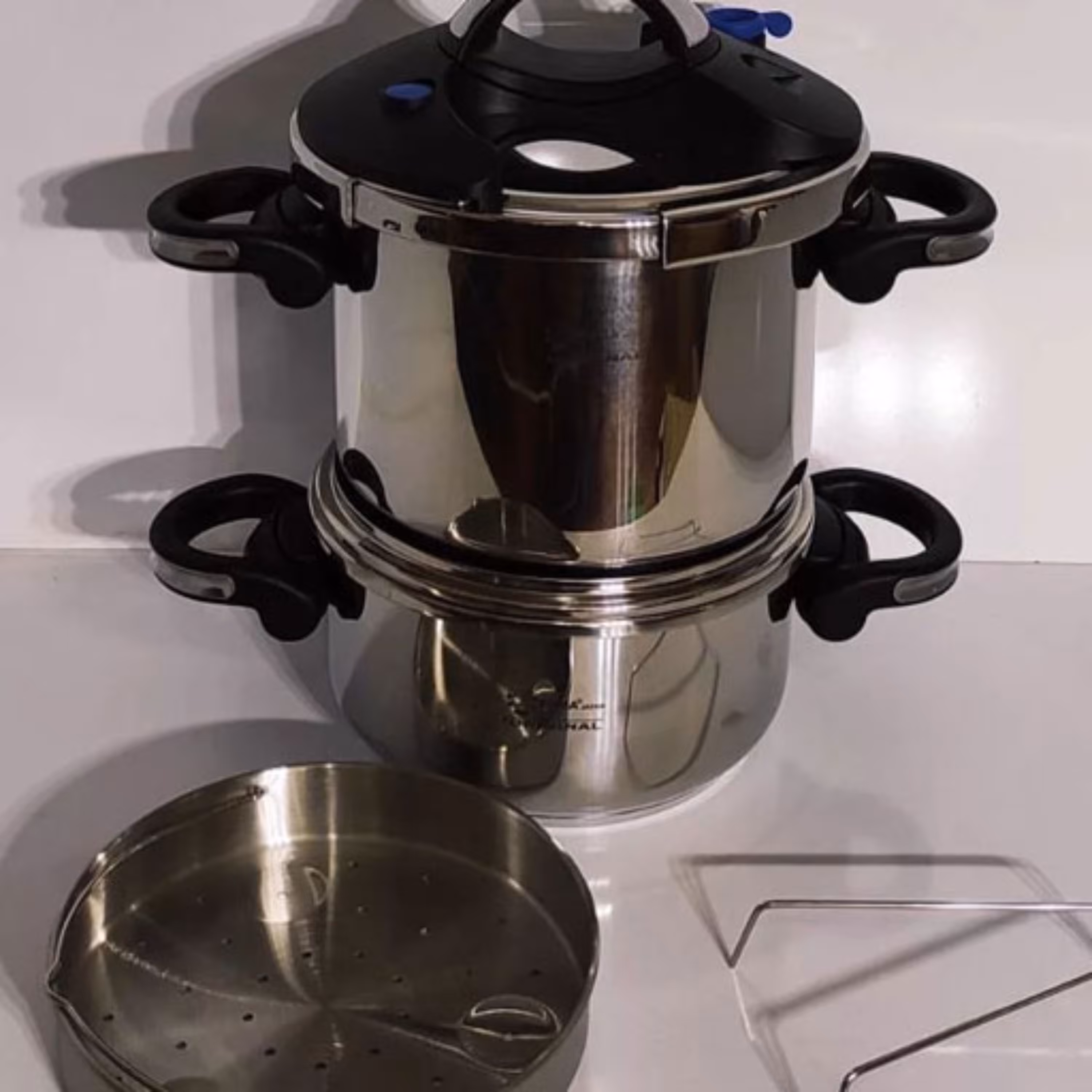 زود پز استیل دو قلو 4+6 لیتری برند فوما مدل FU-2103(کد1)