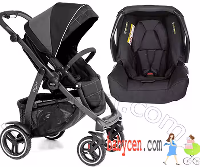 کالسکه کریر گراکو  مدل ایوو ایکس تی رنگ مشکی طوسی Graco Evo Xt Rock