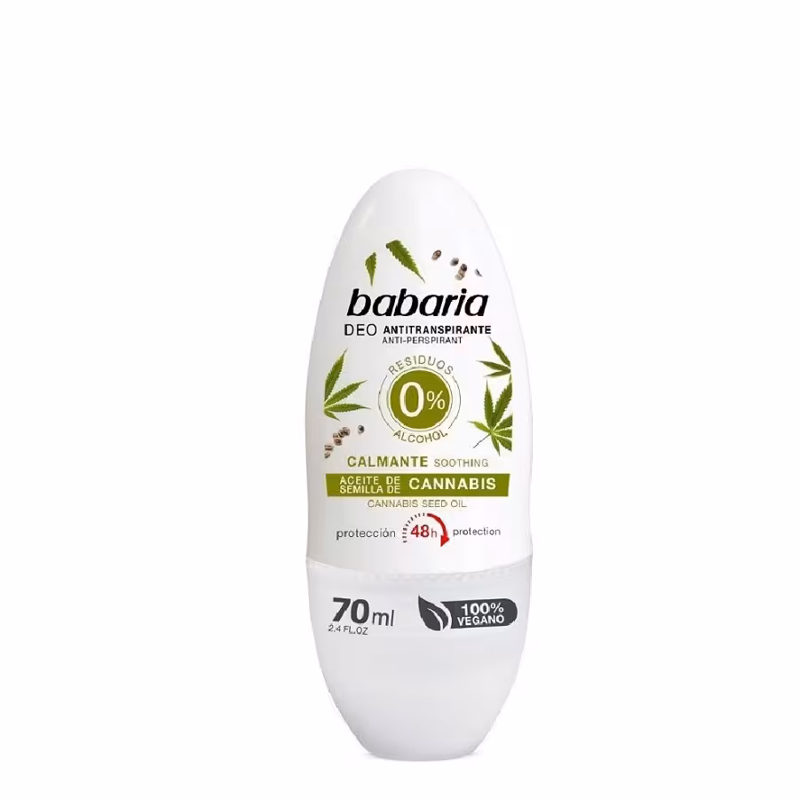 رول ضد تعریق بانوان باباریا مدل Cannabis حجم 70ml