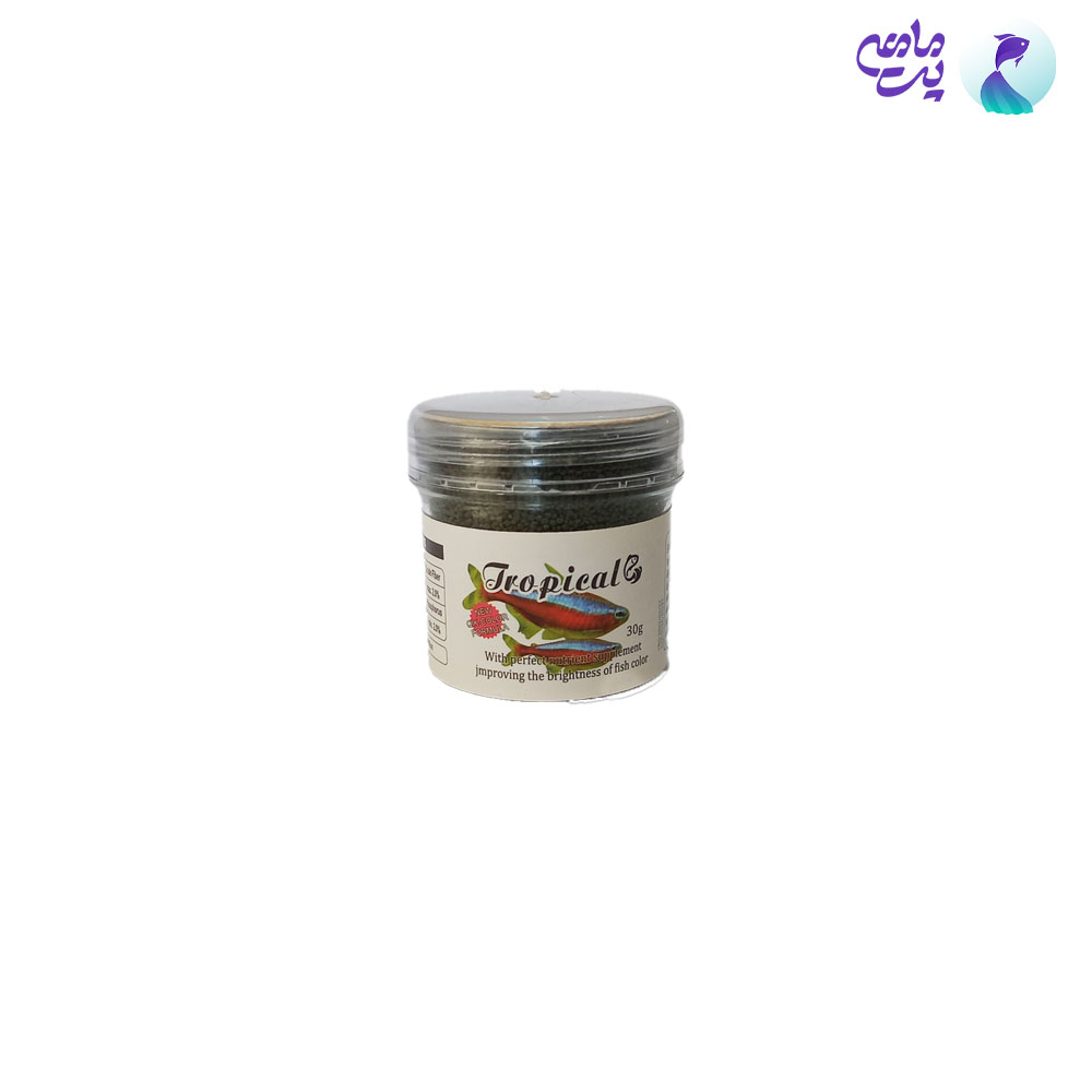 غذای فلوت ماهیان گیاهخوار بسته 30 گرمی