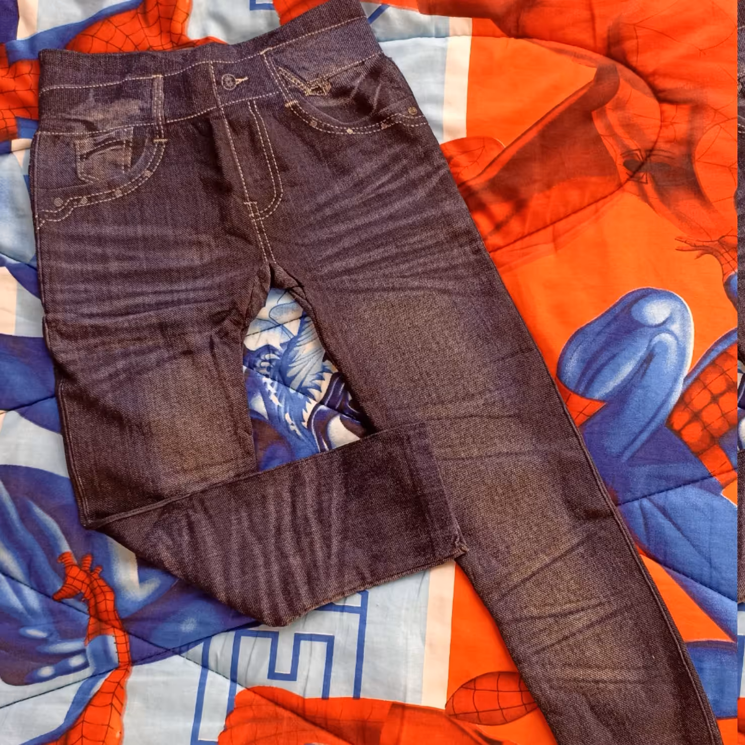 لگ طرح جین داخل حوله ای مناسب 5 تا 7 سال