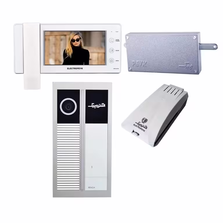 آیفون تصویری الکتروپیک . پک کامل  1  واحدی . مدل 1294 با پنل لمسی 1195