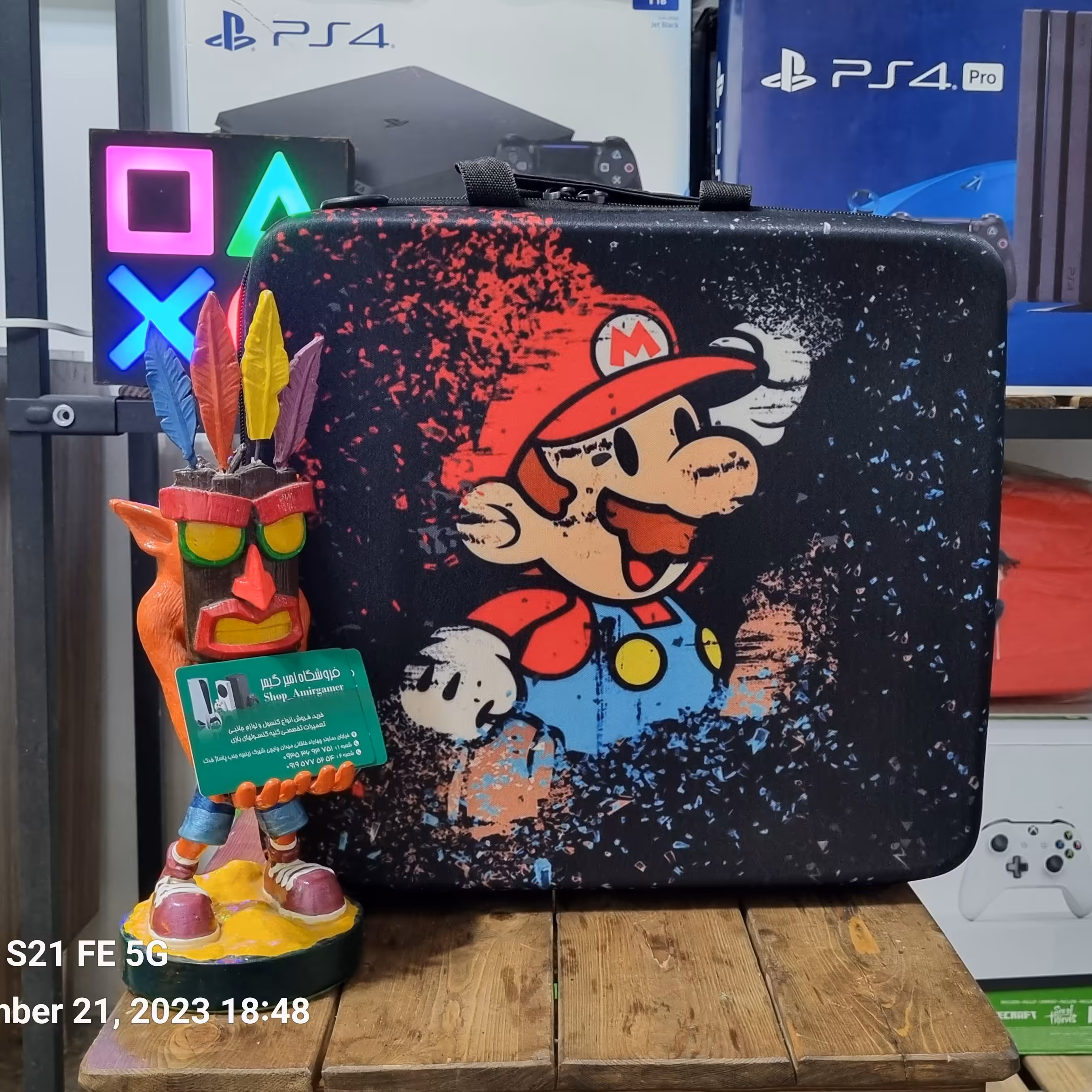 کیف و حمل و نگهداری ps4 طرح ماریو
