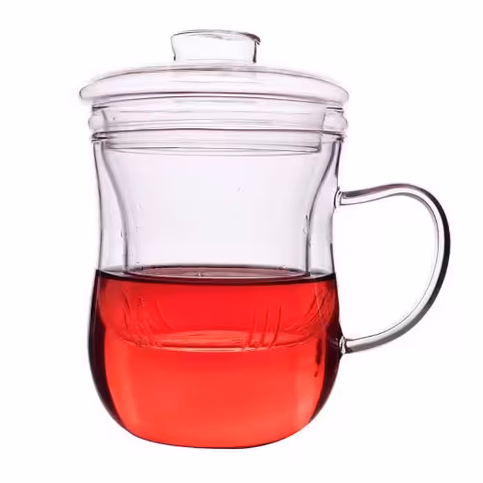 لیوان دمنوش ساز پیرکس مدل کمر باریک