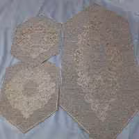 رومیزی سه تکه طرح قلم کار