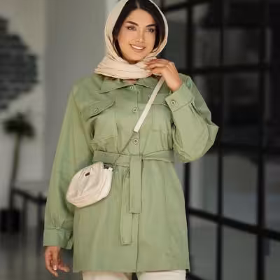 مانتو کتان اسپرت