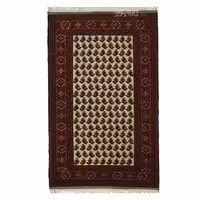 قالیچه دستبافت  طرح گل جقه ای کد 00k 