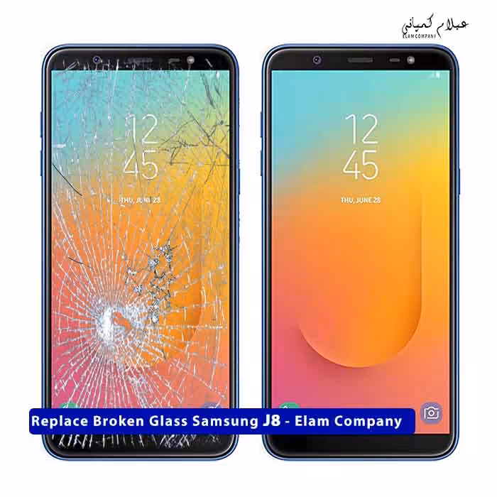 تعویض گلس تاچ ال سی دی سامسونگ J8 – ضمانتی و بدون ریسک