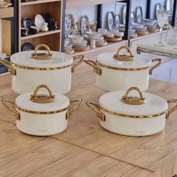 سرویس قابلمه 8 پارچه نوا سفید