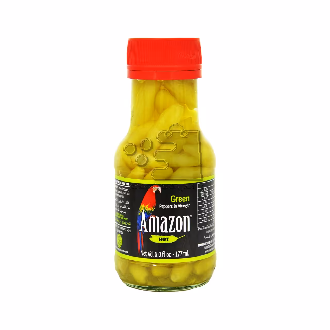 ترشی فلفل سبز ( تند ) 175 گرم آمازون - amazon