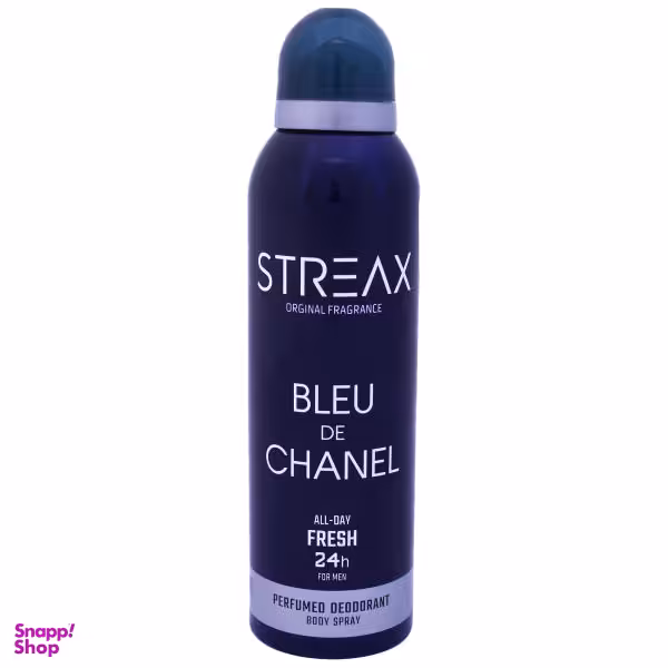 اسپری خوشبو کننده بدن مردانه استریکس (Streax) مدل Bleu De Chanel کد Bch08 حجم 200 میلی لیتر