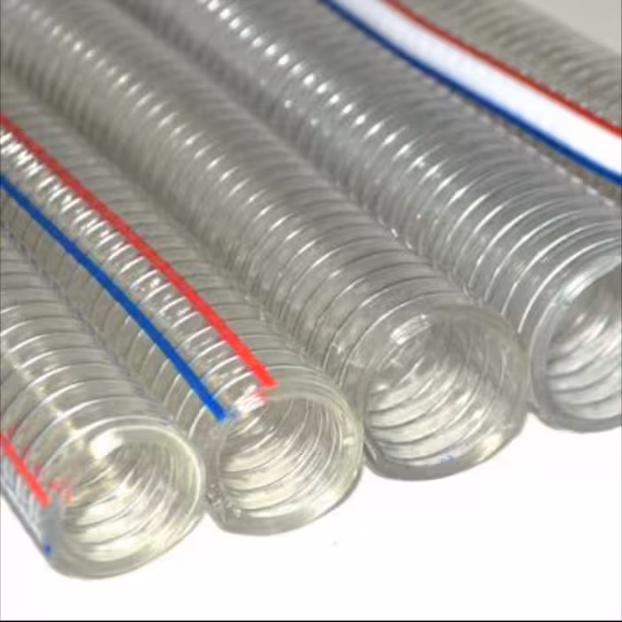 شلنگ خرطومی فنری شفاف سایز  2 اینچ (پسکرایه) قیمت هر یک متر