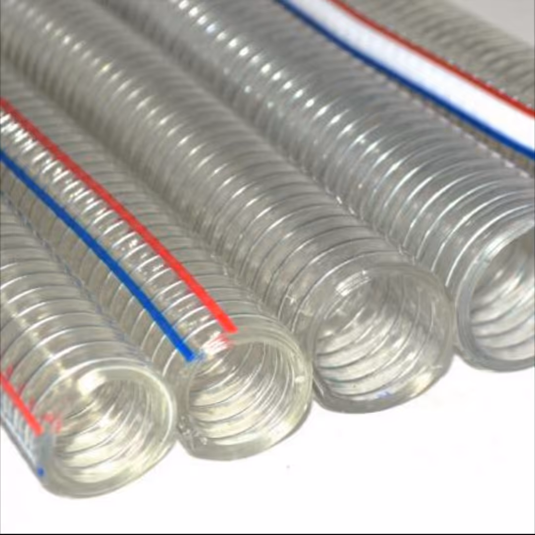 شلنگ خرطومی فنری شفاف سایز  2 اینچ (پسکرایه) قیمت هر یک متر