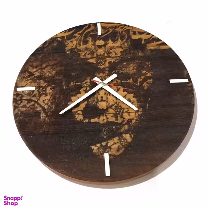 ساعت دیواری چوبی چارگوش (Chargosh) سری چ هوم مدل cw26 سایز 48 سانتی متر