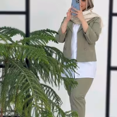 ست سه تیکه لنین مهتاب شومیزوکت وشلوار