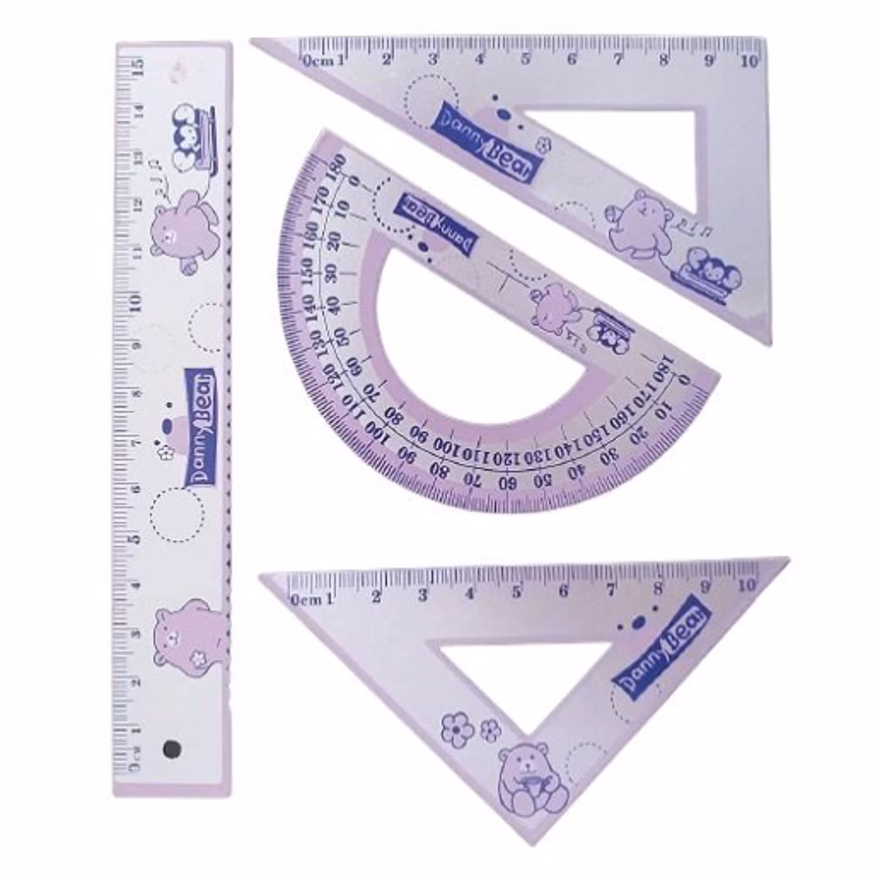 ست خط کش مدل ستاره کد 001 مجموعه 4 عددی